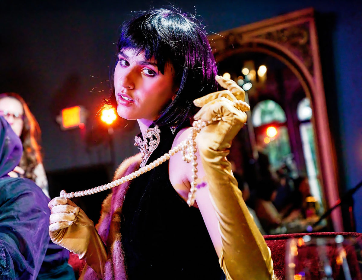 Gold Opera Gloves