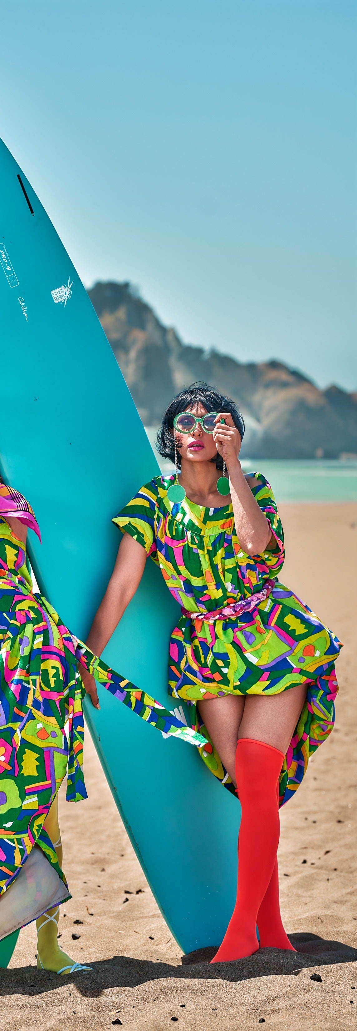 1960s Pucci-Inspired Psychedelic Mini Dress